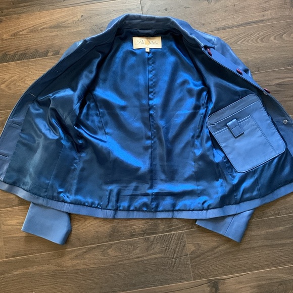 Vintage Peter Millar Leather Button Up lined Jacket Size M - Picture 3 of 8